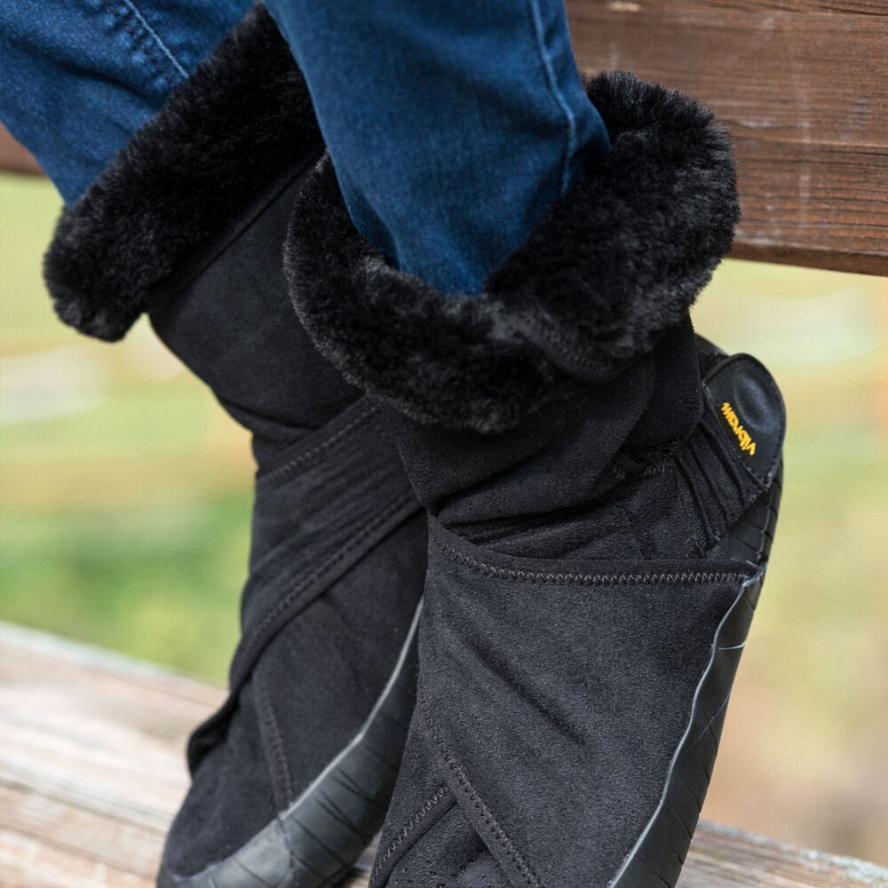 Botas Hombre Negros - Furoshiki Eastern Traveler Classic Shearling Mid - XICPYU-617